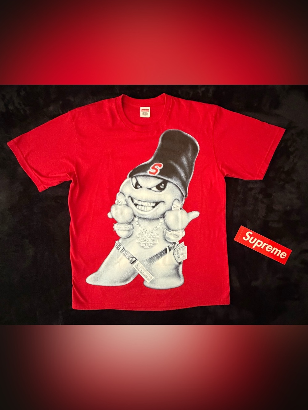 Red supreme T-shirt size M